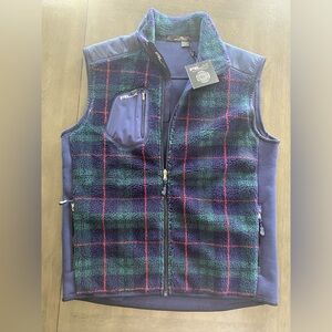 Men’s fleece plaid RLX Ralph Lauren golf vest